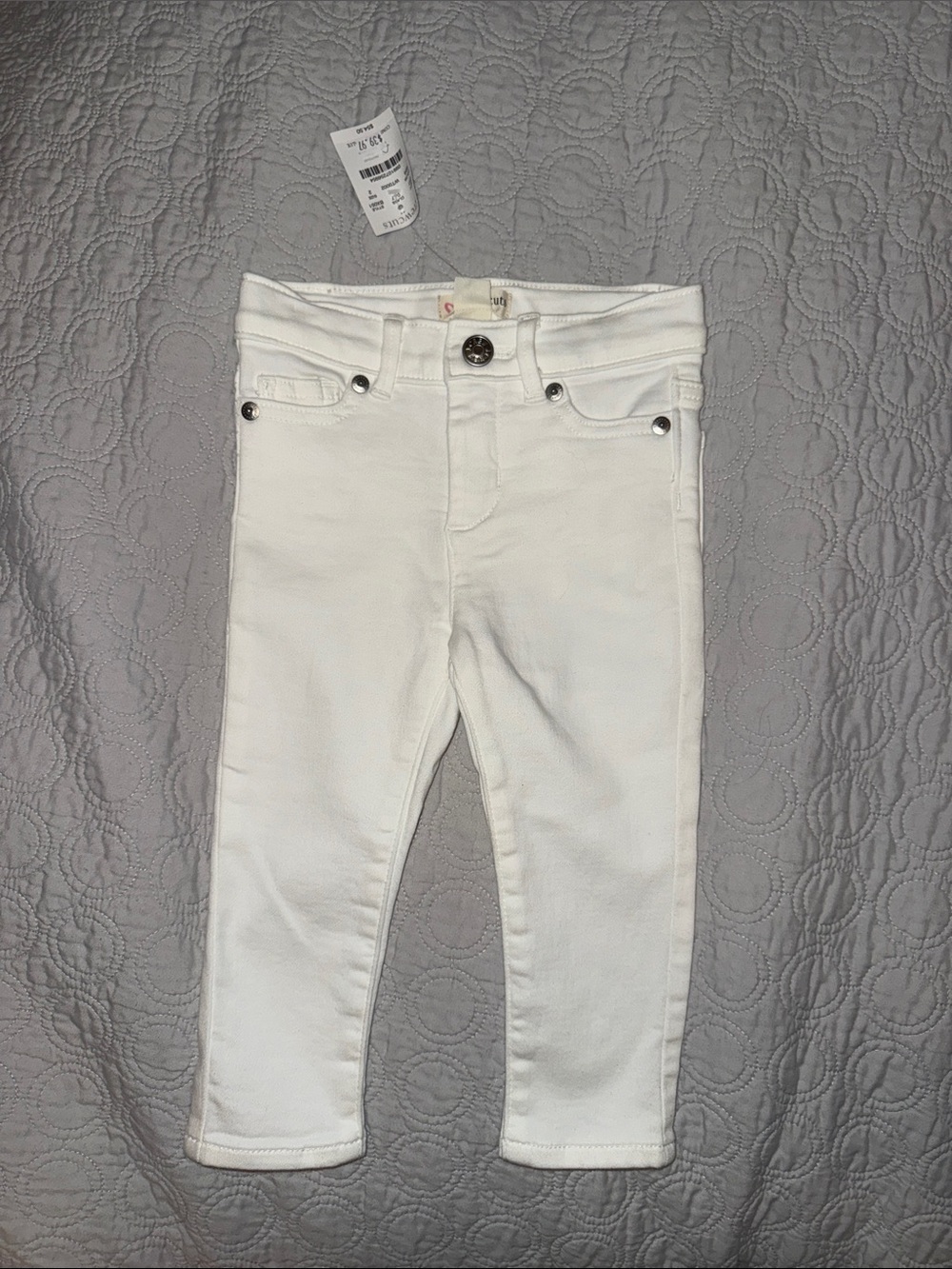New with tags- Crewcuts White Stretch Denim Jeggings for Kids